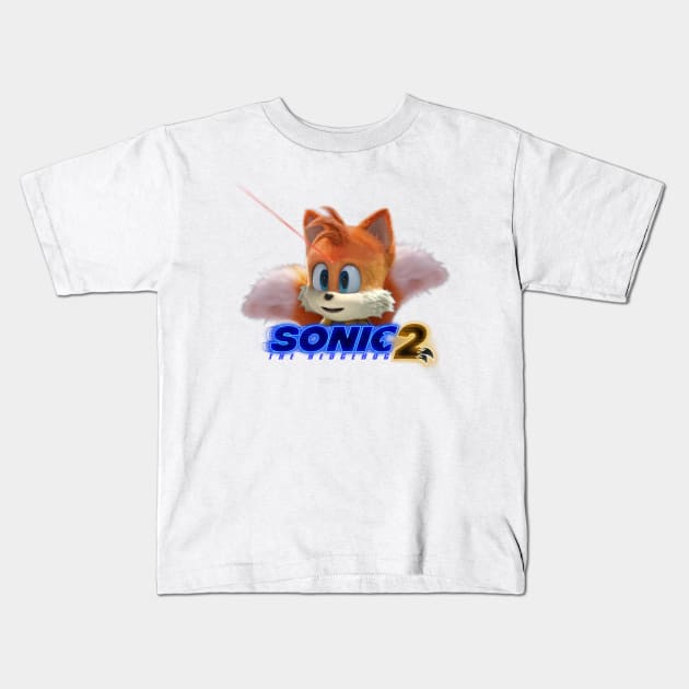 Sonic 2 Tails Laser Meme Kids T-Shirt by Mikey's Mad House